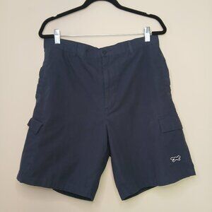 Fox Mens Cargo Golf Shorts Navy Blue Size 34